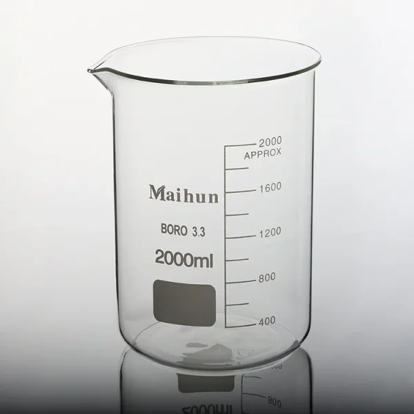 bêcher en verre gradué fb 2 litre